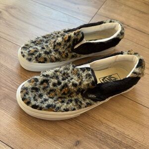 Vans Sherpa Leopard Print Slip On 59s Shoes 7
